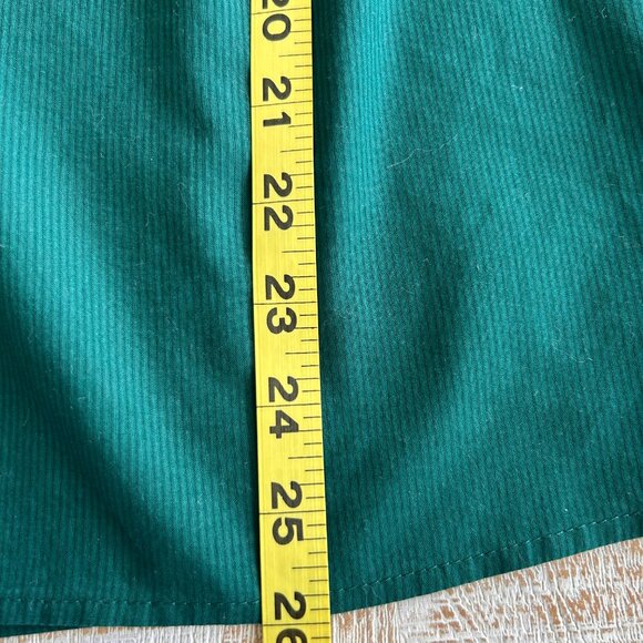 J Crew Ruffle-sleeve Blouse/Shirt/Top with Embroidered Eyelet Forest Green Small - Picture 5 of 8